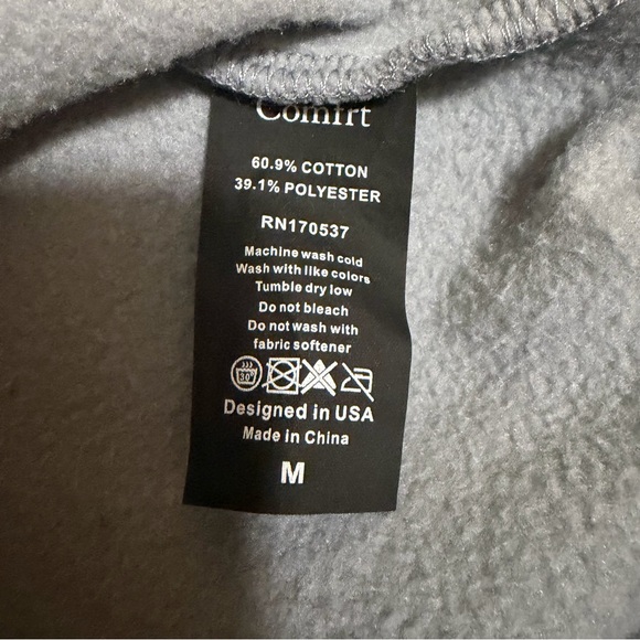 Comfrt Affirmations Collection Blue Hoodie Size Medium - Picture 5 of 8
